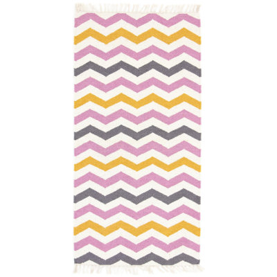 Geometric Hand Woven 70cm X 140cm Area Rug
