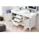 Meuble-lavabo double l 60 po Sarin