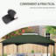 10' X 12' Gazebo Canopy Top Replacement, 2, . Improves Gazebo's Ventilation And Structural Stability Replacement Canopy, 2 With Drainage. Increases Air Circulation