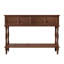 Console Mid-Century avec 2 tiroirs pour l'entrée et le salon, noyer-531276302-278301341