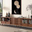 Meuble télé en bois massif avec rangement Design Design-105206953