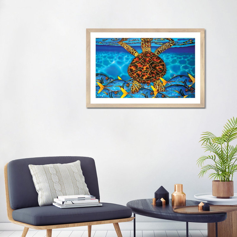 «Solitude» par Daniel Jean-Baptiste - reproduction d'art, Papier avec cadre beige, H 24 po x l 32 po x P 1 po, Blanc