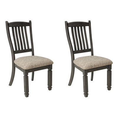 Ladder Back Side Chair in Grayish Brown