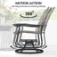 Fauteuil oscillant 2 pièces Outsunny