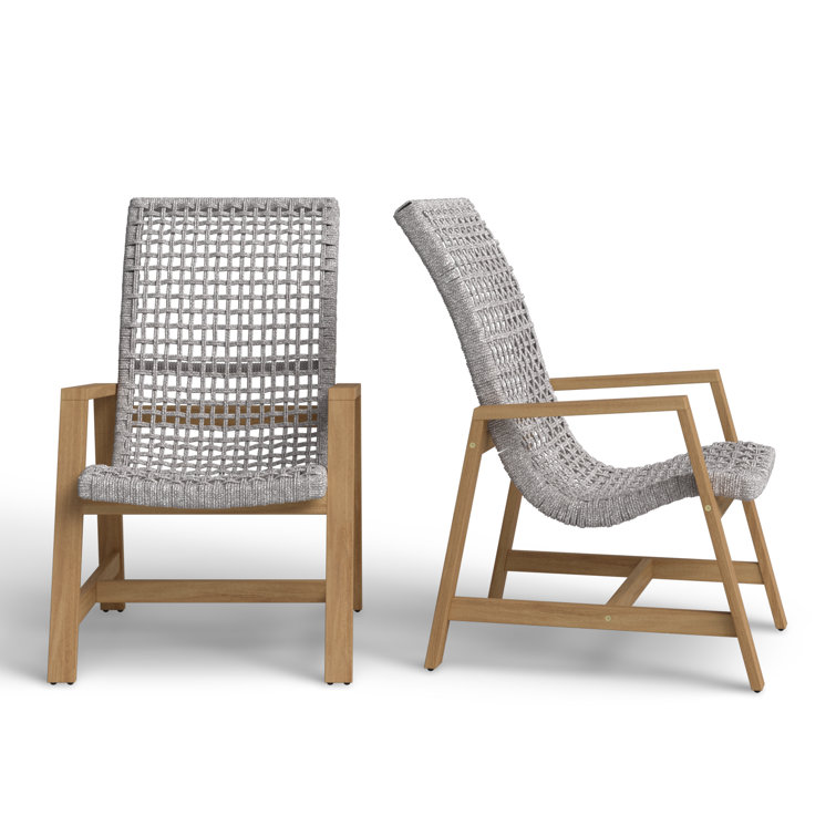 Demetri Teak Outdoor Lounge Chair & Reviews | Birch Lane