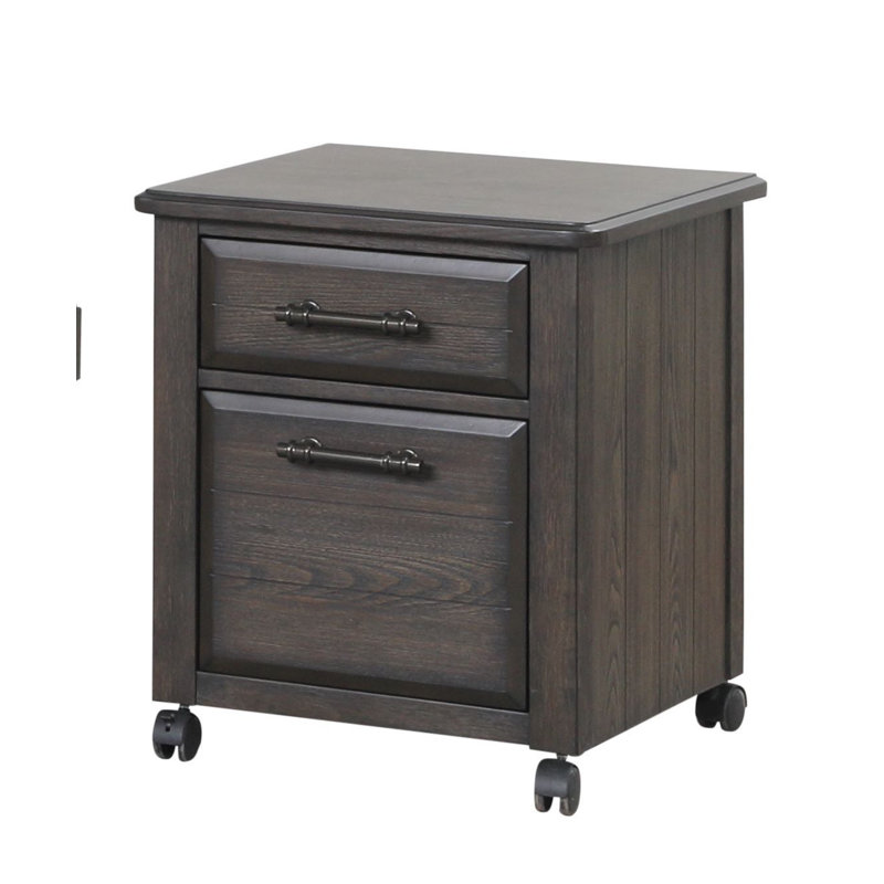 Nashya 20'' Wide 2 -Drawer Solid Wood File Cabinet