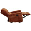 Fauteuil inclinable oscillant Heise en chenille orange brûlé-122505250