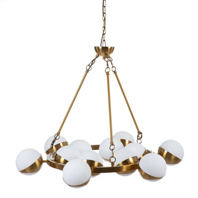 Mcgarvey 12 - Light Waggon Wheel Chandelier