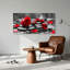 Ensemble de 1 tableau sur toile Rose rouge-129279202-129279204