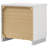White High Gloss 2-drawer Nightstand