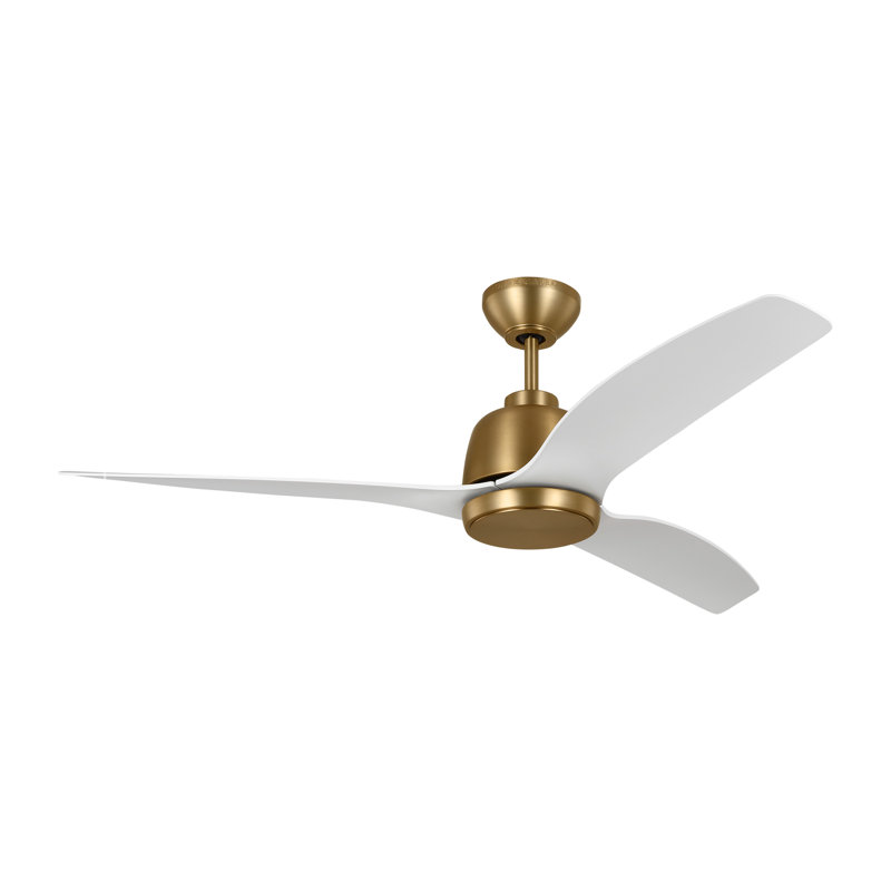 Ventilateur de plafond standard à DEL à 3 pales de 54 po Marica avec pièces de contrôle de ventilateur et ensemble d'éclairage inclus
