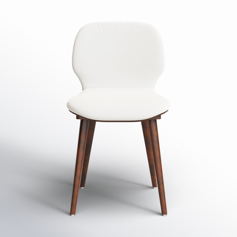 White Vanya Dining Chair, White Linen
