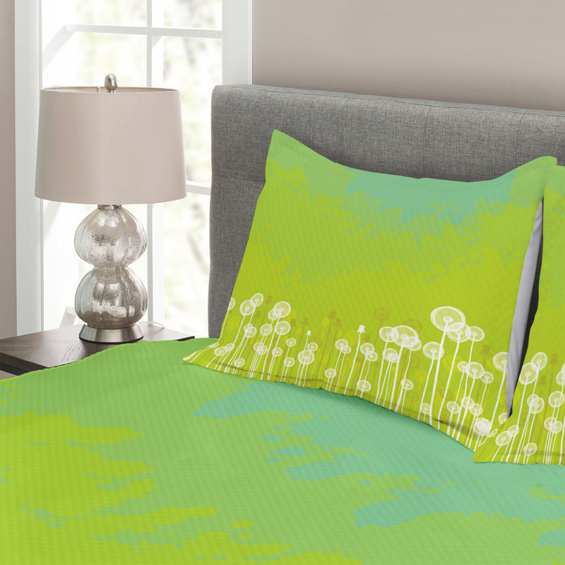 Ebern Designs Fruge Bedspread with Pillow Shams, 220 x 264 cm