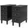 Soichi Solid Wood 3 - Drawer End Table Set