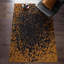 Alaisdair Splash Abstract Black Orange Area Rug-1643007206