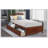 Twin Platform Storage Bed Wood Bed Frame with Two Drawers and Headboard-135106971
