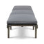 KD BOIS CHAISE LONGE AVEC COUSSIN