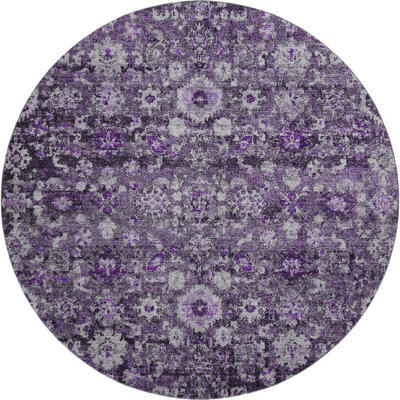 Premium Machine Washable Cerrito Purple Rug
