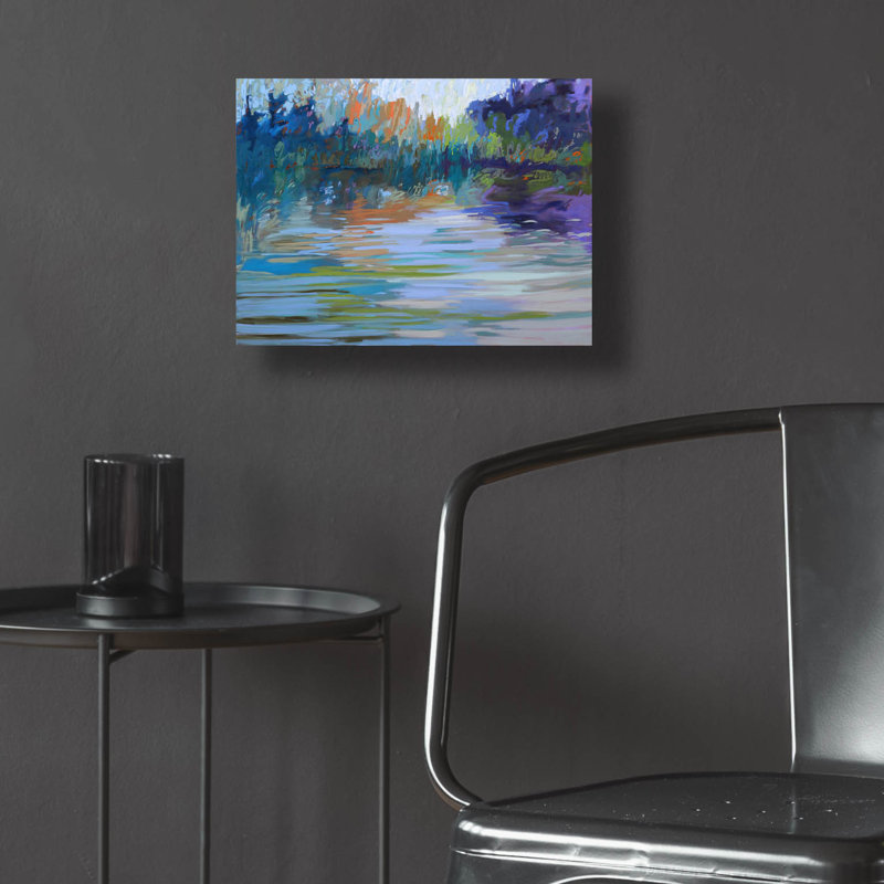 " Waterways VI " by Jane Schmidt, 12" H x 16" W x 0.13" D