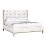 Michael Weiss Upholstered Wingback Bed