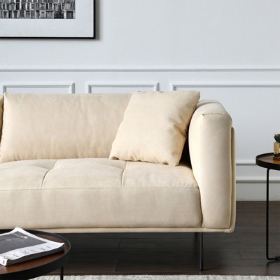 Creamy-white 100% Polyester Modular Sofa cushion couch