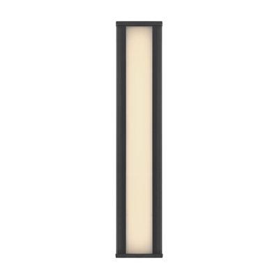 Dulton, Outdoor, 24", Matte Black, Smoked Glass
