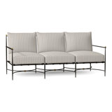 Roma 77" Wide Outdoor Patio Sofa with Cushions