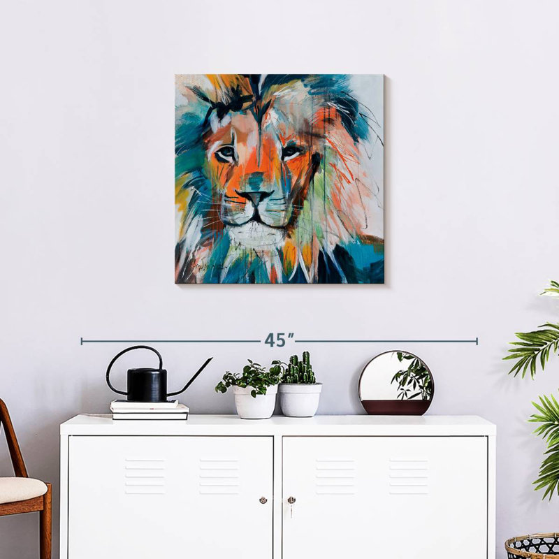 Crowle Do You Want My Lions Share, 24" H x 24" W
