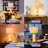 Coastal Table Lamps Set Of 2, 3-Way Dimmable Touch Lamps With USB Ports, Fairy Lights And Seashells