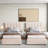 Platform Bed Upholstered Platform Bed Included Two Twin Size Beds, Hydraulic Storage Systems And Vertical Stripe Headboard-107402884