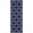 Rodgers Hand Woven Flat Weave Banana Silk/Wool/Cotton Geometric Rug in Ivory/Navy-1605797364