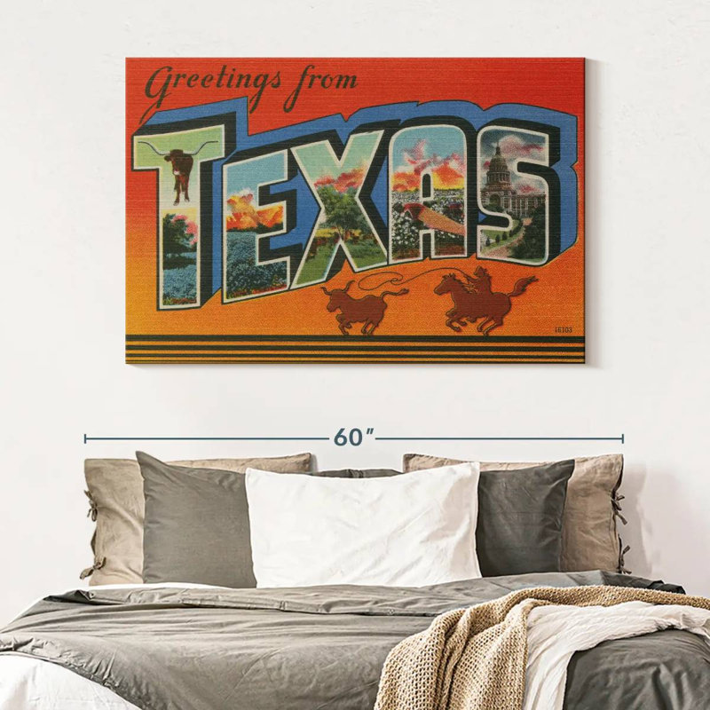 Ravi Greetings From Texas, 34" H x 51" W