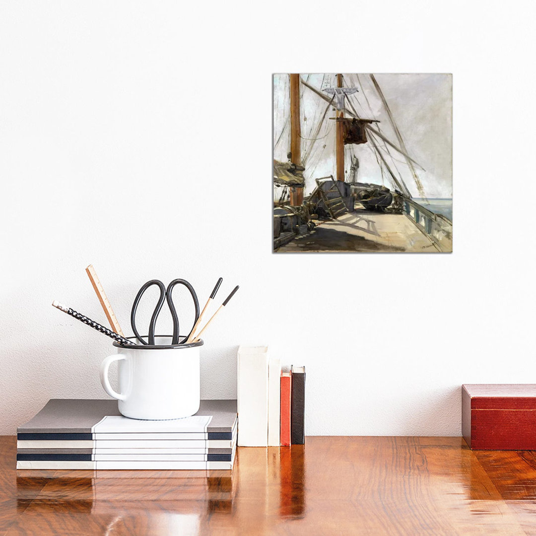 The Ship's Deck by Edouard Manet - Wrapped Canvas Painting