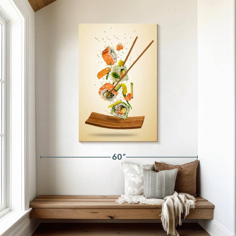 Rouleaux de saumon Yarlin, H 45 po x l 30 po
