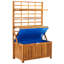 Boîte de rangement d'extérieur avec treillis pour coussin de patio en bois d'acacia massif-1992106631