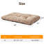 Lit pour animal de compagnie, lit pour chien et chat anti-angoisse, matelas moelleux avec fond antidérapant, tapis pour chien lavable et confortable pour plancher ou cage, brun beige-693811124-693810248