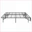 Structure de lit plateforme pleine grandeur en métal noir - profil haut de 14 po, pliable et amp; Assemblage sans outil pour la chambre / chambre d'amis-836249620