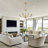 39.4" Retro 8-Head Crystal Adjustable Chain Chandelier for High-Ceiling SpacesChandelier