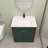 30" Freestanding Bathroom Vanity with White Resin Sink & 2 Soft-Close Cabinet Doors-1866952141-1866952138