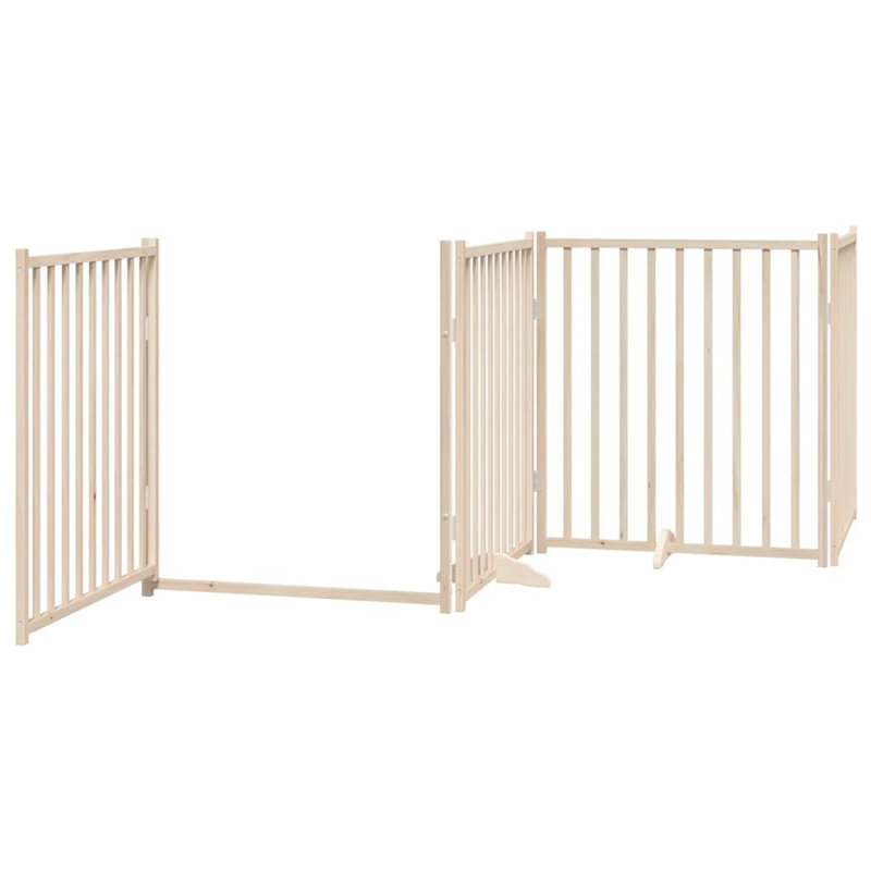 Talala Solid Wood Dog House Door, Beige, 90cm H x 320cm W x 2cm D