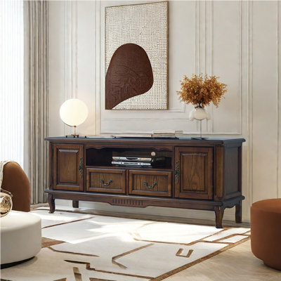 American solid wood style TV stand