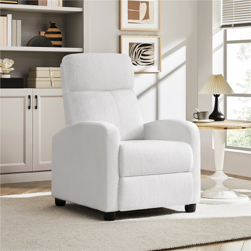 Arvonio Upholstered Recliner, Cream