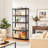 Harwood 35.5'' W Steel Height -Adjustable Shelving Unit-1773273470
