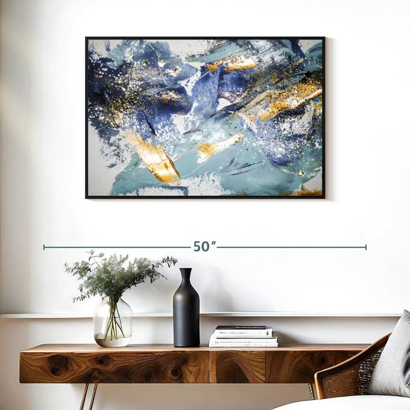 Avery Abstract Glitter, 25" H x 37" W