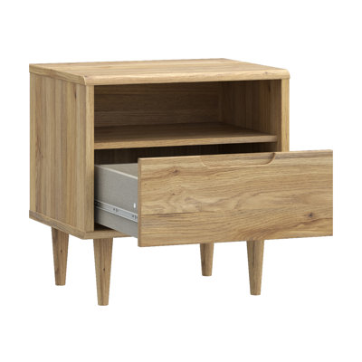 SHERBROOKE 54.8cm W Manufactured Wood Bedside Table