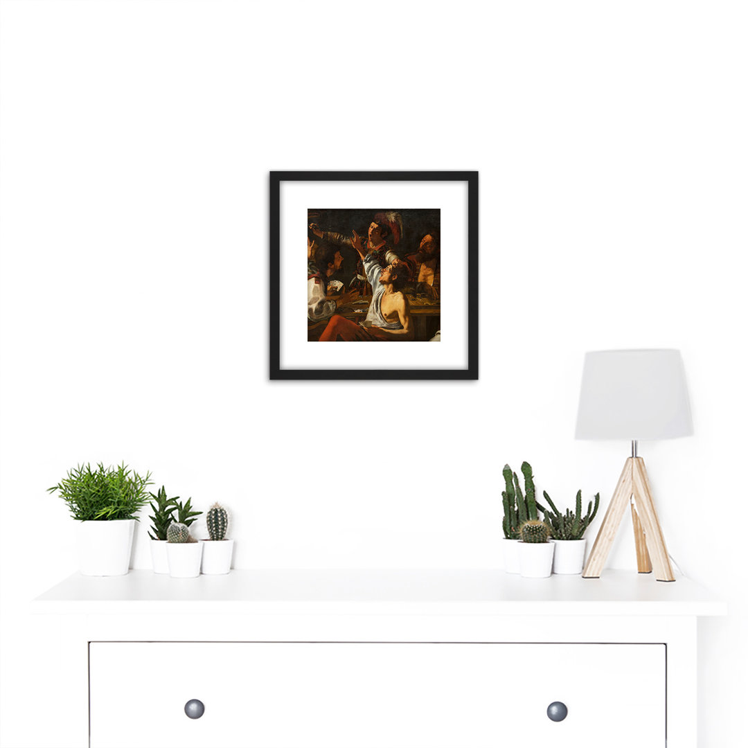Rombouts Backgammon Players Fighting by Theodoor Rombouts - Single Picture Frame Painting