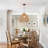 1-light Rattan Dome Single Pendant