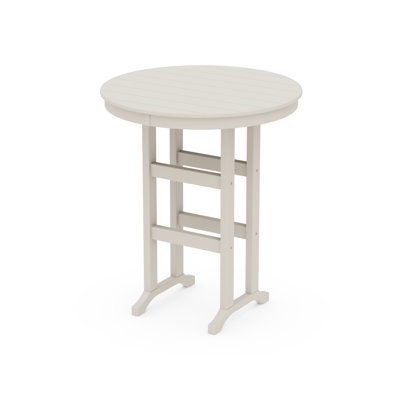 POLYWOOD Round Farmhouse Bar Table