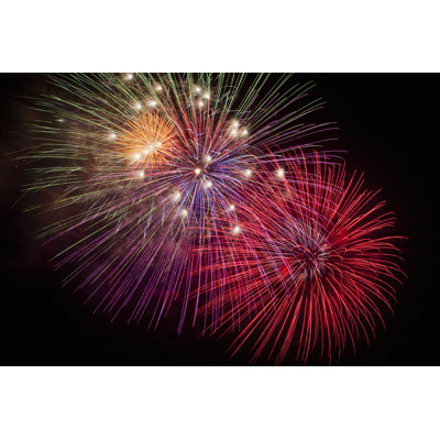 Fireworks by Mygtree - Wrapped Canvas Print