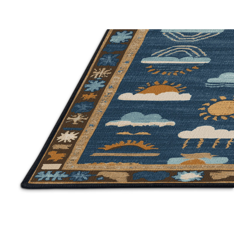 Washable Marine Weather Plus Coastal Area Rug, Runner 2' x 5'